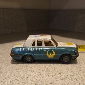 Emergency Toy Car - Blue and White